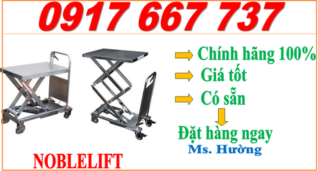 Xe nâng bàn thủy lực Inox NOBLELIFT.png