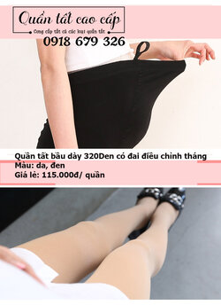 Quần tất bầu dày có đai chỉnh màu da, đen.jpg