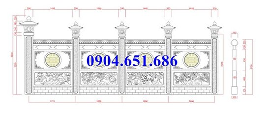 Bản vẽ thiết kế hàng rào đá, tường rào đá đình chùa, nhà thờ tộc, nhà từ đường.jpg