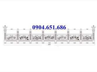 Bản vẽ thiết kế lan can đá khu lăng mộ, nghĩa trang gia đình chuẩn phong thủy.jpg