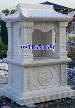 Kích thước, chất liệu đá ảnh hưởng đến giá miếu thờ.jpg