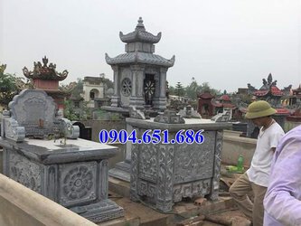Mẫu bàn lễ đá đẹp đặt ở khu lăng mộ, nghĩa trang gia đình.jpg