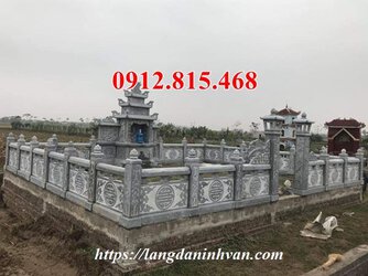 Khu lăng mộ, nghĩa trang gia đình xây bằng đá khối tự nhiên đẹp.jpg