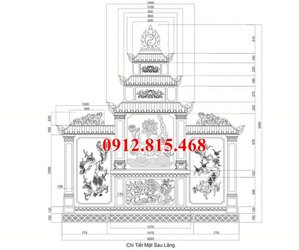 Bản vẽ chi tiết  thiết kế lăng thờ đá mặt sau.jpg
