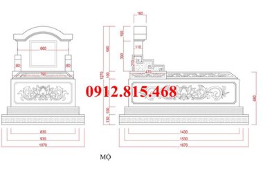 Bản vẽ thiết kế mẫu mộ đá không mái.jpg