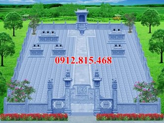 Mẫu thiết kế khuôn viên khu lăng mộ, nghĩa trang gia đình chuẩn phong thủy.jpg