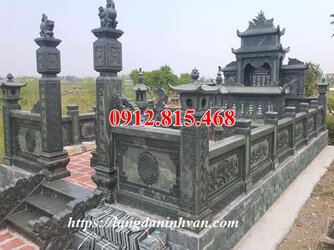 Khu lăng mộ, nghĩa trang gia đình bằng đá xanh cao cấp tại Hà Nội.jpg