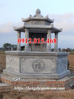Giá mộ lục giác bằng đá khối tự nhiên.jpg