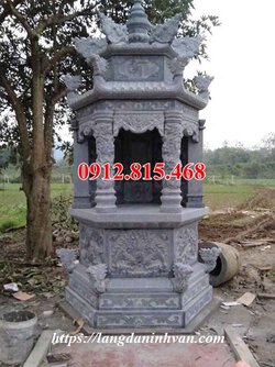 Mẫu mộ đá lục giác tháp thiết kế đẹp kích thước chuẩn phong thủy.jpg