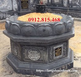 Giá xây mộ tổ bát giác bằng đá khối tự nhiên.jpg