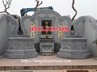 Mẫu mộ đá đôi bát giác đẹp kích thước chuẩn phong thủy.jpg
