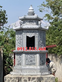 Mộ lục lăng bằng đá đẹp xây để tro cốt.jpg