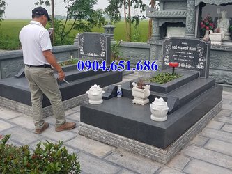 Mộ đôi bằng đá hoa cương nguyên khối bán và lắp đặt toàn quốc.jpg