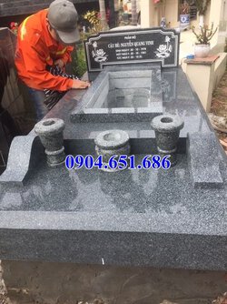 Giá xây mộ đá granite, Báo giá xây mộ đá granite kim sa.jpg