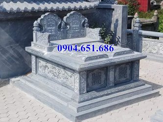 Mẫu mộ đôi gia đình thiết kế xây kích thước chuẩn phong thủy.jpg