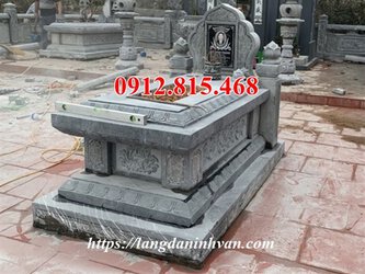 Mẫu mộ hậu bành xây bằng đá xanh rêu Thanh Hóa đơn giản đẹp giá rẻ.jpg