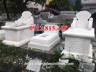 Mẫu mộ bành, mộ hậu bành đá trắng đơn giản đẹp.jpg