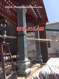 Bán mẫu cột đá hiên nhà thờ họ chạm khắc hoa văn đẹp nhất hiện nay.jpg
