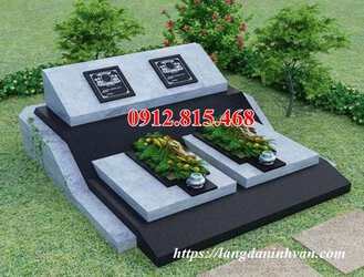 Mộ đá hoa cương granite bình định đơn giản đẹp.jpg