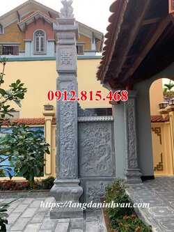 Làm cột đá tự nhiên đẹp theo yêu cầu tại cơ sở Đá mỹ nghệ Ninh Vân .jpg