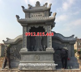 Mẫu ngai thờ, lăng thờ thiết kế xây bằng đá đẹp.jpg