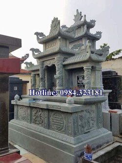 Mẫu lăng mộ gia đình đá xanh rêu Thanh Hóa đẹp nhất hiện nay.jpg