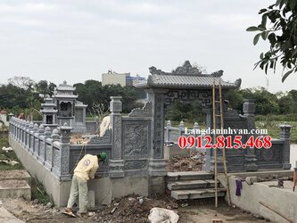 Mẫu khu lăng mộ đá gia đình đẹp tại Hà Nội xây kích thước chuẩn phong thủy.jpg