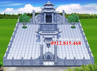 Mẫu thiết kế khuôn viên khu lăng mộ, nhà mồ, nghĩa trang gia đình, dòng họ đẹp tại Sài Gòn .jpg
