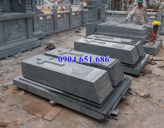 Mẫu mô đôi công giáo đá xanh rêu đơn giản đẹp.jpg