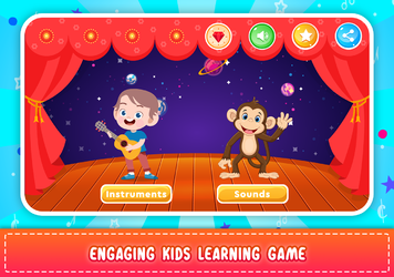 Kids Piano: Animal Sounds & musical Instruments