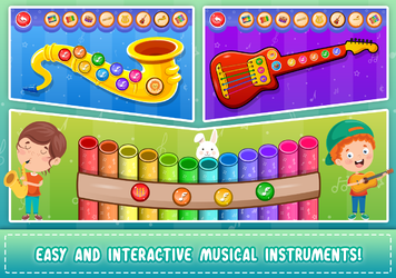 Kids Piano: Animal Sounds & musical Instruments