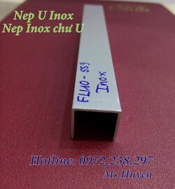 Nẹp Inox chữ U, Nẹp U inox.jpg